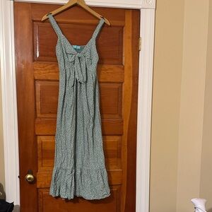 Green Floral Maxi Dress